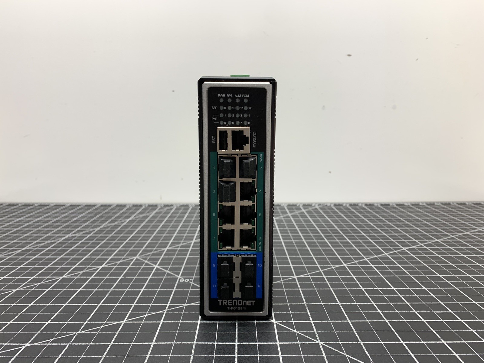 TRENDnet 12-Port Industrial Gigabit L2+ Managed PoE+ Switch | TI-PG1284i | #R640