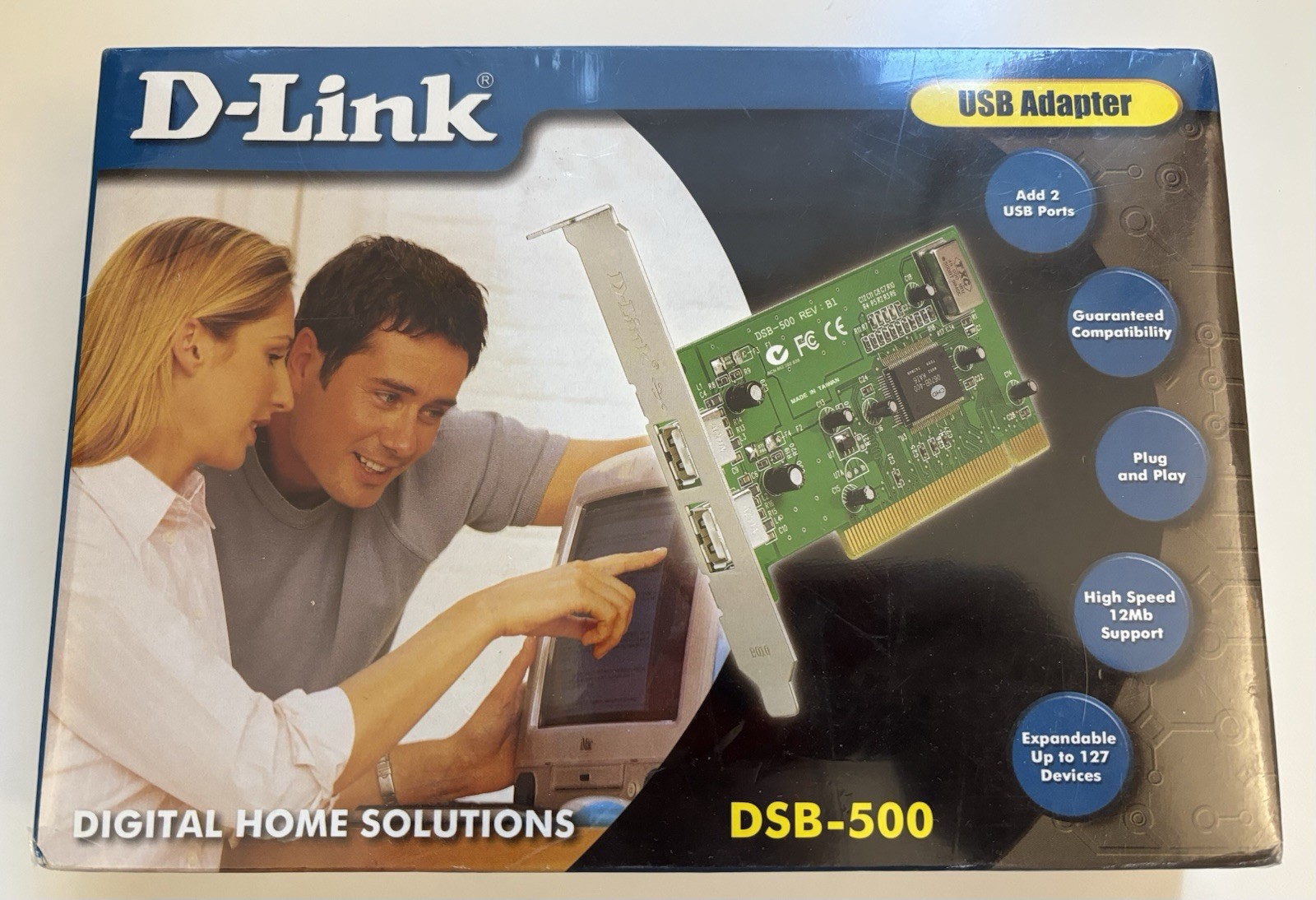 D-LINK - PCI USB Adapter - Digital Home Solutions - DSB-500 (Sealed)