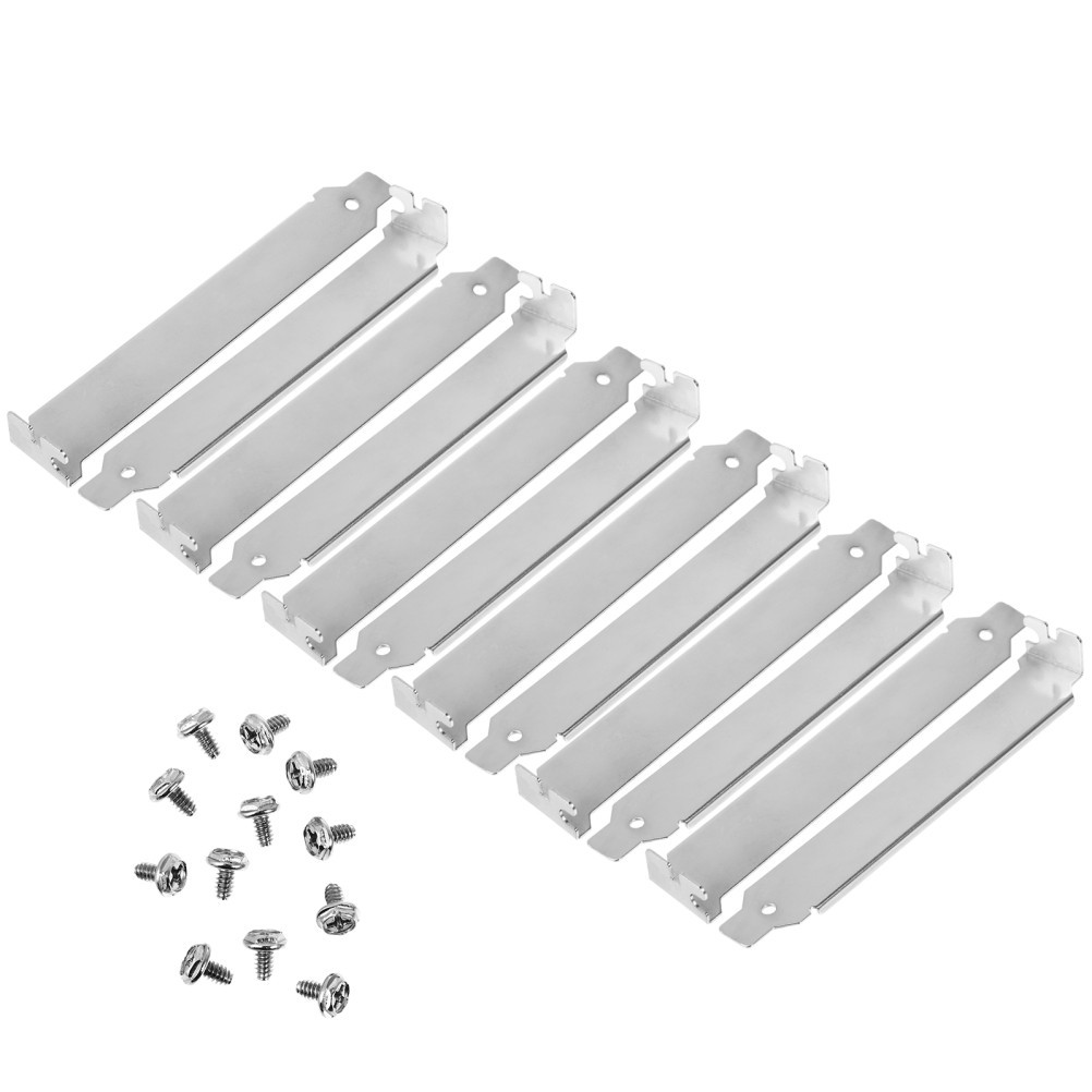 12pcs PCI Slot Cover PCI L Blank Bracket Expansion Blank Plate Supply