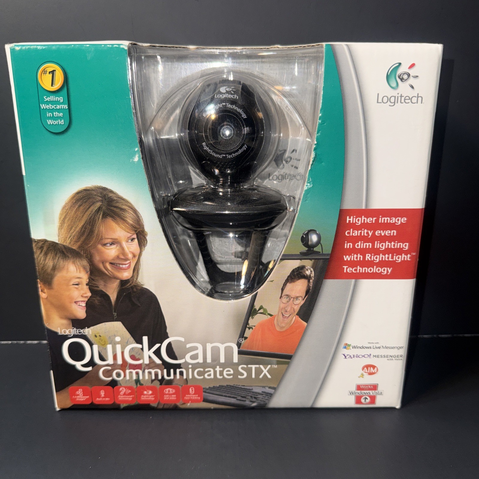 Logitech QuickCam Communicate STX Plus With Bonus Headset NEW SEALED