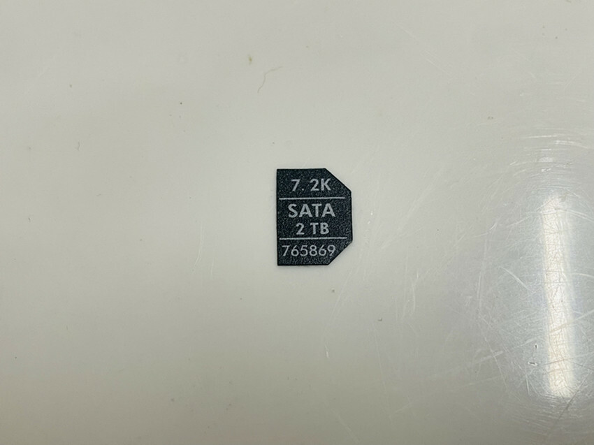 20PCS 765869-001 Fit HP 2TB SATA 6G 2.5 disk shelf head label