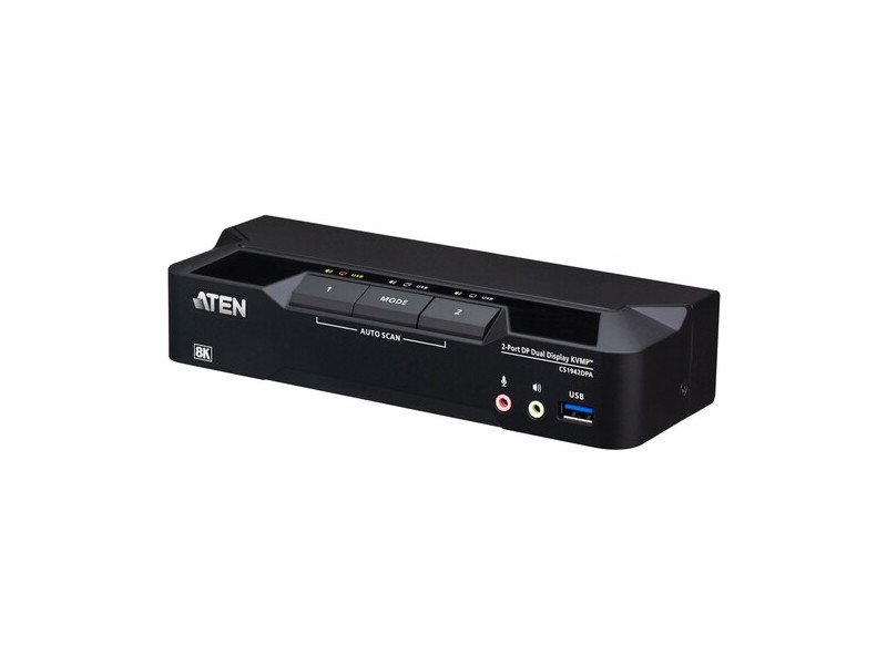 Aten CS1942DPA 2-Port 8K DisplayPort Dual-Display KVMP Switch USB 3.0
