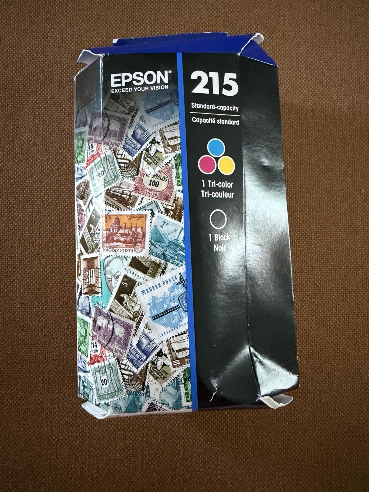 Genuine original Epson 215 Black & Tri Color Ink Cartridges 12/24