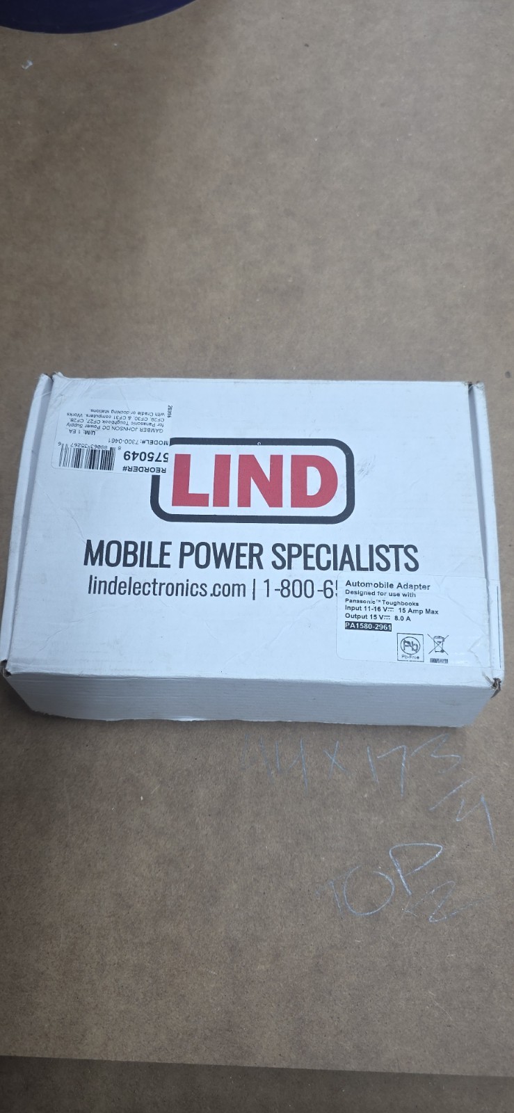 Lind 7300-0466 Toughbook Power Adapter
