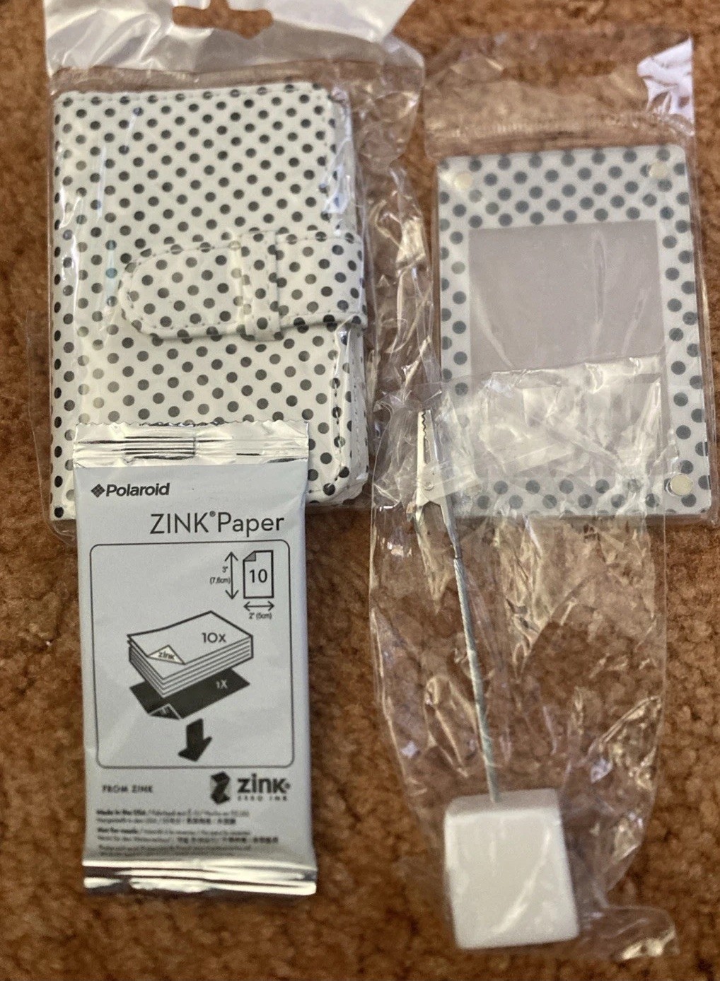 Polaroid Zink Paper 2" x 3"—1 Pack (10 SHEETS) + Picture Book, Frame, Clip-New