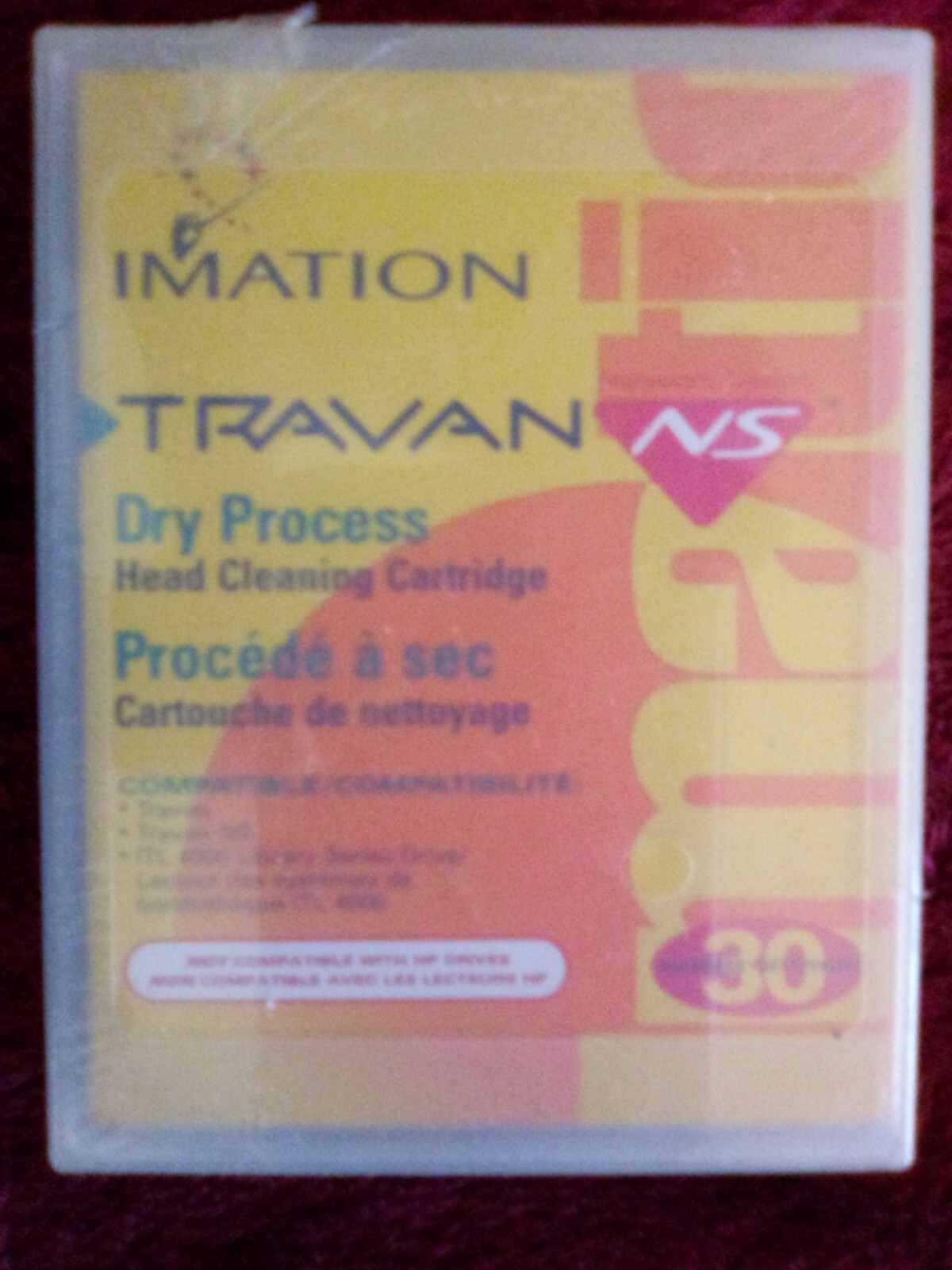 Imation Travan NS Dry Process Head Cleaning Cartridge - ITL 4000 NEW SEALED