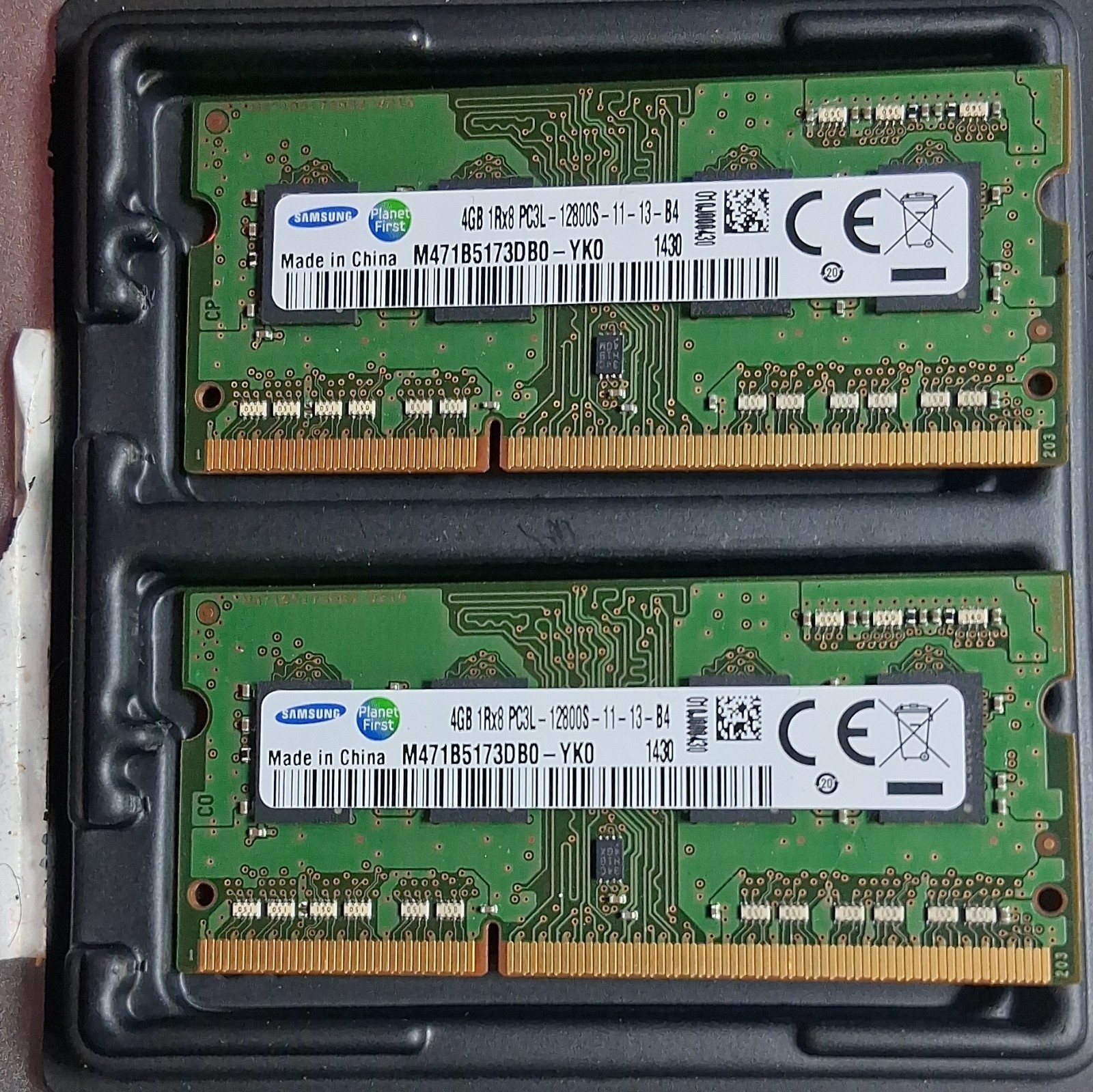 Samsung 8GB (2x4GB) DDR3L-1600 PC3L-12800S 204-Pin SO-DIMM Non-ECC RAM