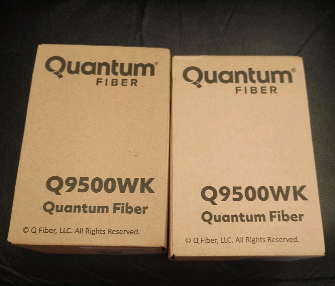 2 Quantum Fiber Q9500WK Tri-Band WiFi 6  Internet Gateway Mesh Extenders  New 