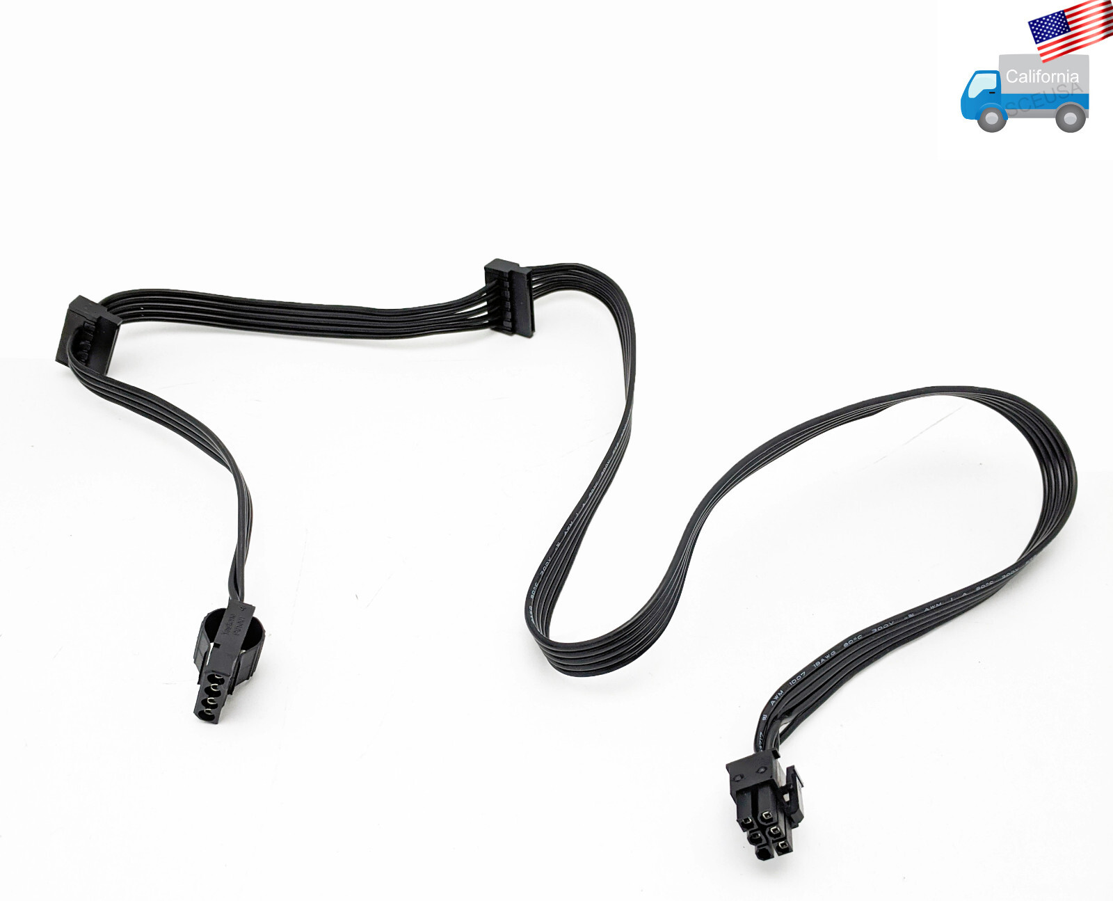 PowerSpec 2x SATA 1x Molex Power Supply Connector Cable for PS650GFM PS750GFM
