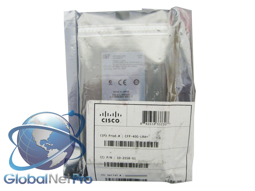 NEW SEALED GENUINE CISCO CFP-40G-LR4 - 40GBASE-LR4 CFP Module - LIFETIME WARRANT