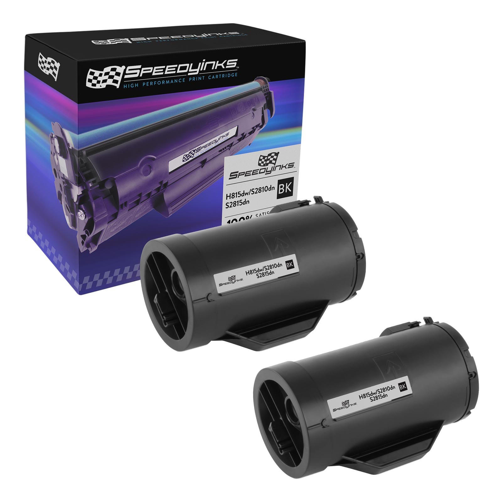 2pk Compatible Dell 593BBML Black Toner Cartridge (F9G3N) 3k Page Yield