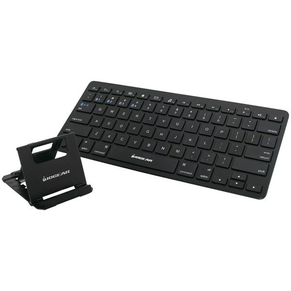 IOGEAR GKB632B Slim Multi-Link Bluetooth Keyboard with Stand