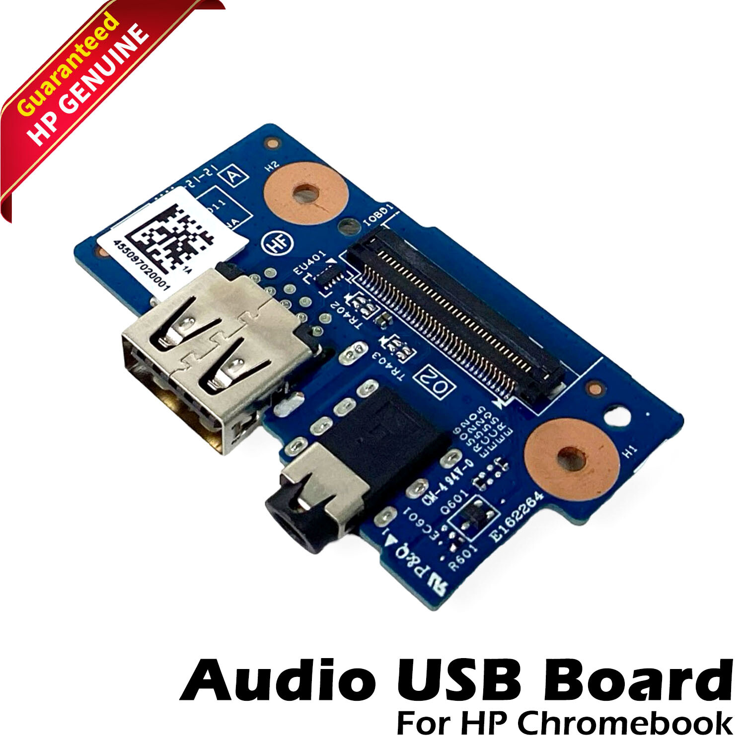 Lot x 2 HP Chromebook 11 G5 USB Audio Connector Board without Cable 900816-001
