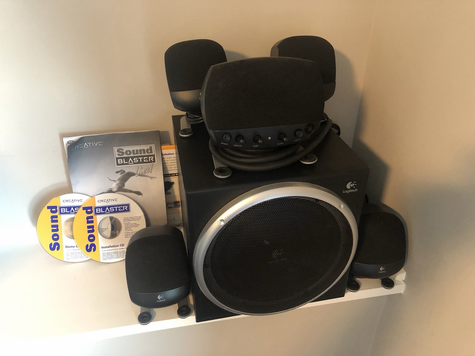 Logitech Z-640 5.1 Channel Wired Speaker System with Subwoofer