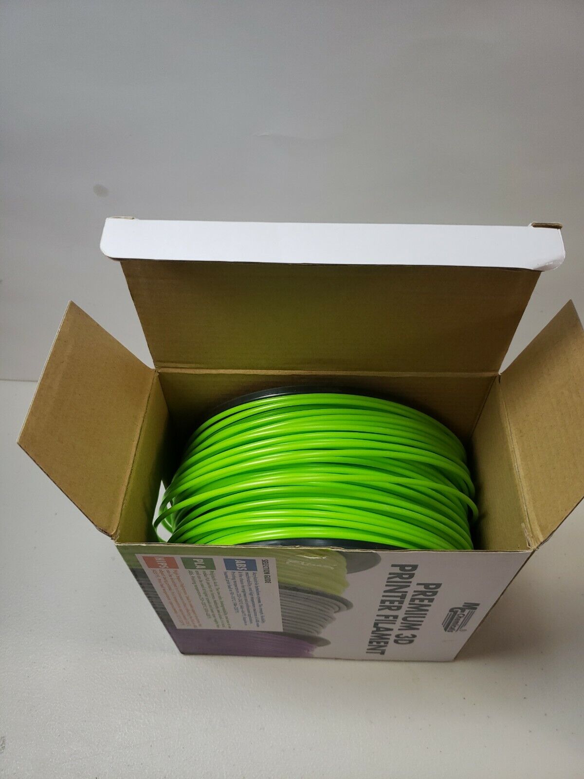 MG Chemicals Premium 3D Printer Filament Lime Color ABS 3.0 mm 1kg OPEN BOX