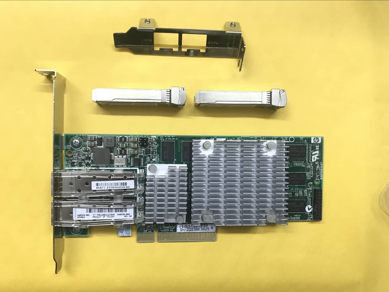 HP NC522SFP Dual Port 8lane PCI-e 10GbE  468349-001 Server Adapter With 2 Transc