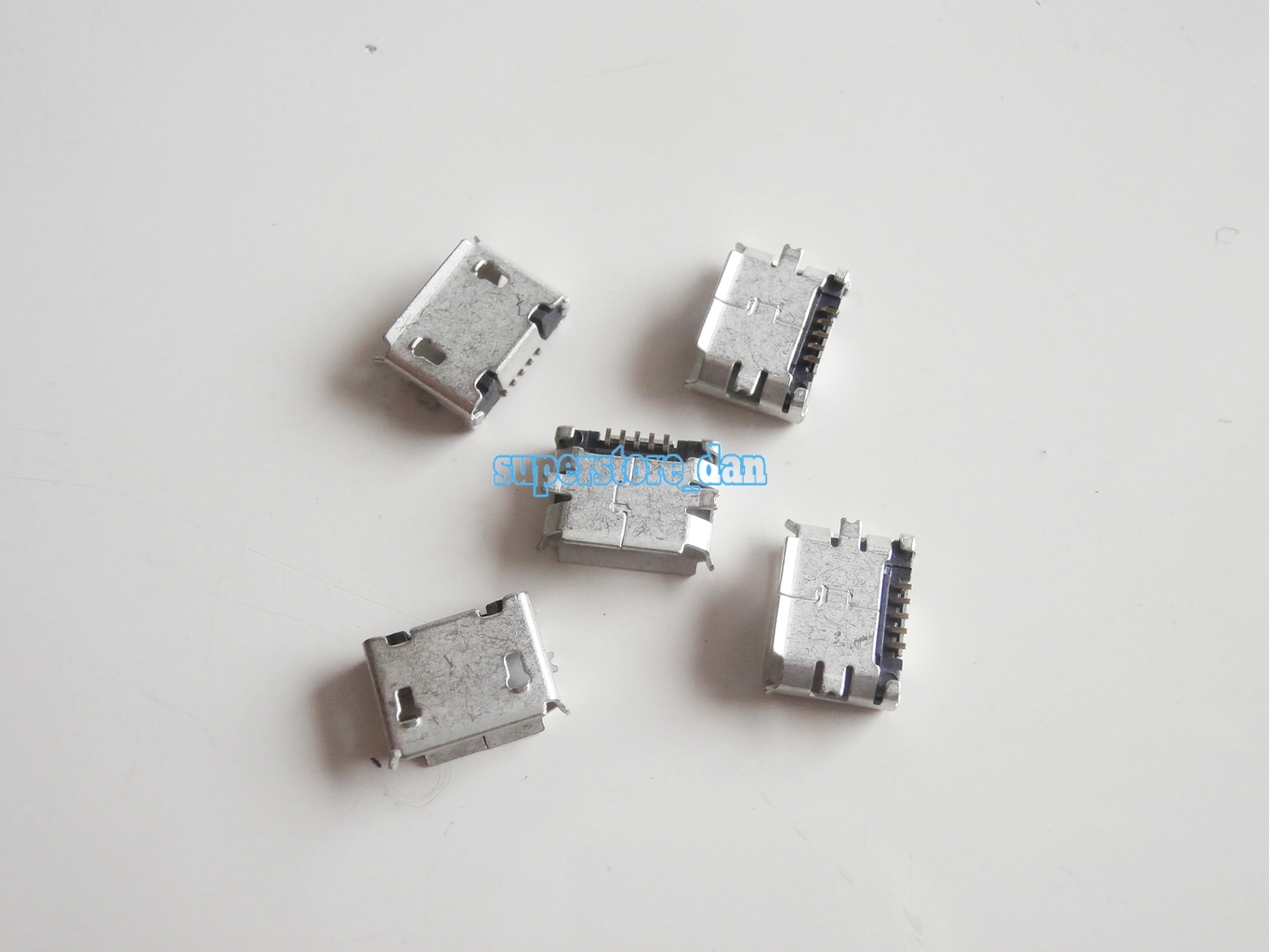 10X Micro USB Type B Female 5-Pin SMT SMD Socket Jack Connector Port PCB Board B