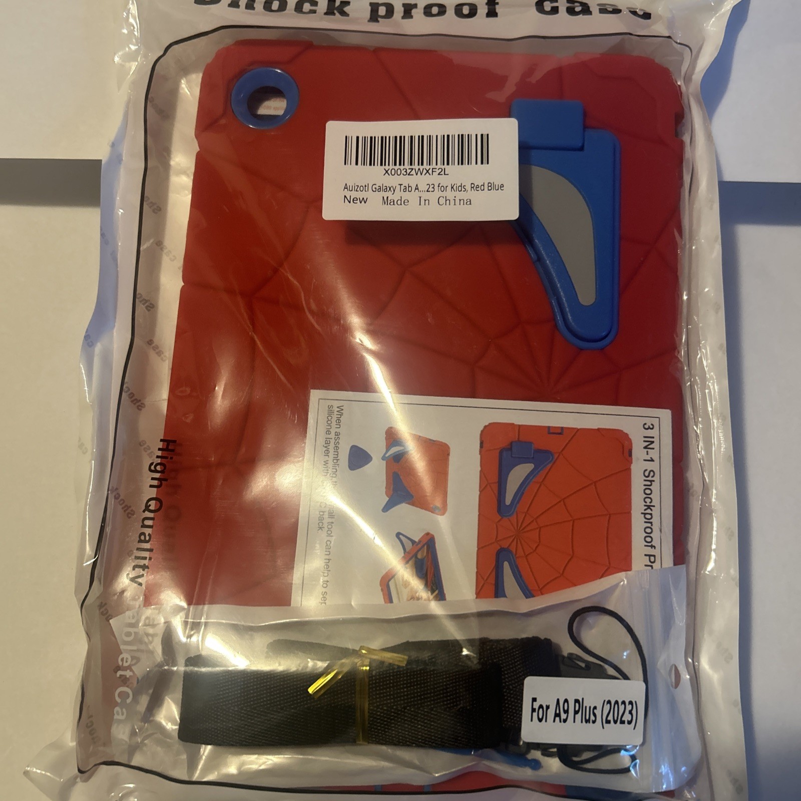 Spider Man Style Shockproof Kids Case For Samsung Galaxy Tab A9 8.7 Inch 2023