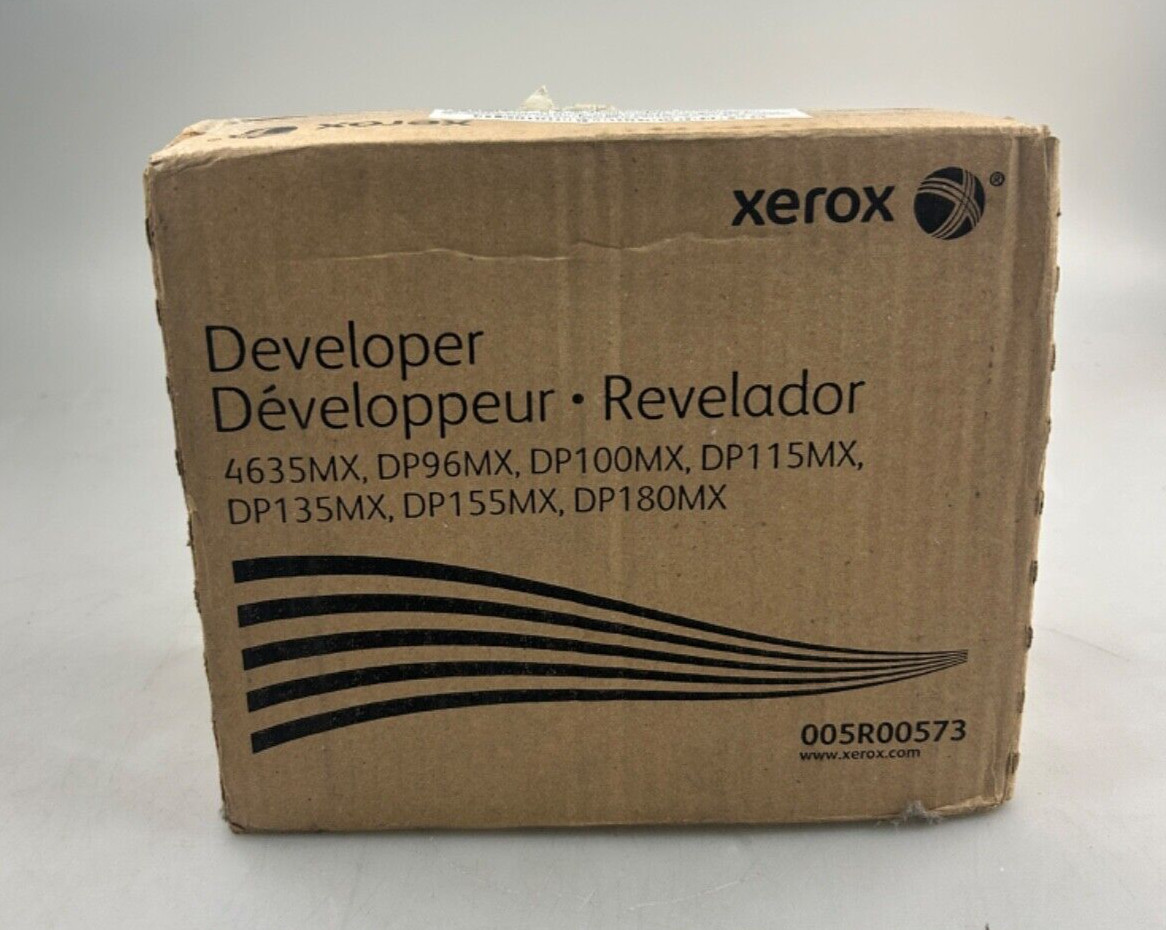 2 Cases, 4 Bottles Xerox 005R00573 Red Cap Developer, 4635MX, DP96MX (OEM / New)