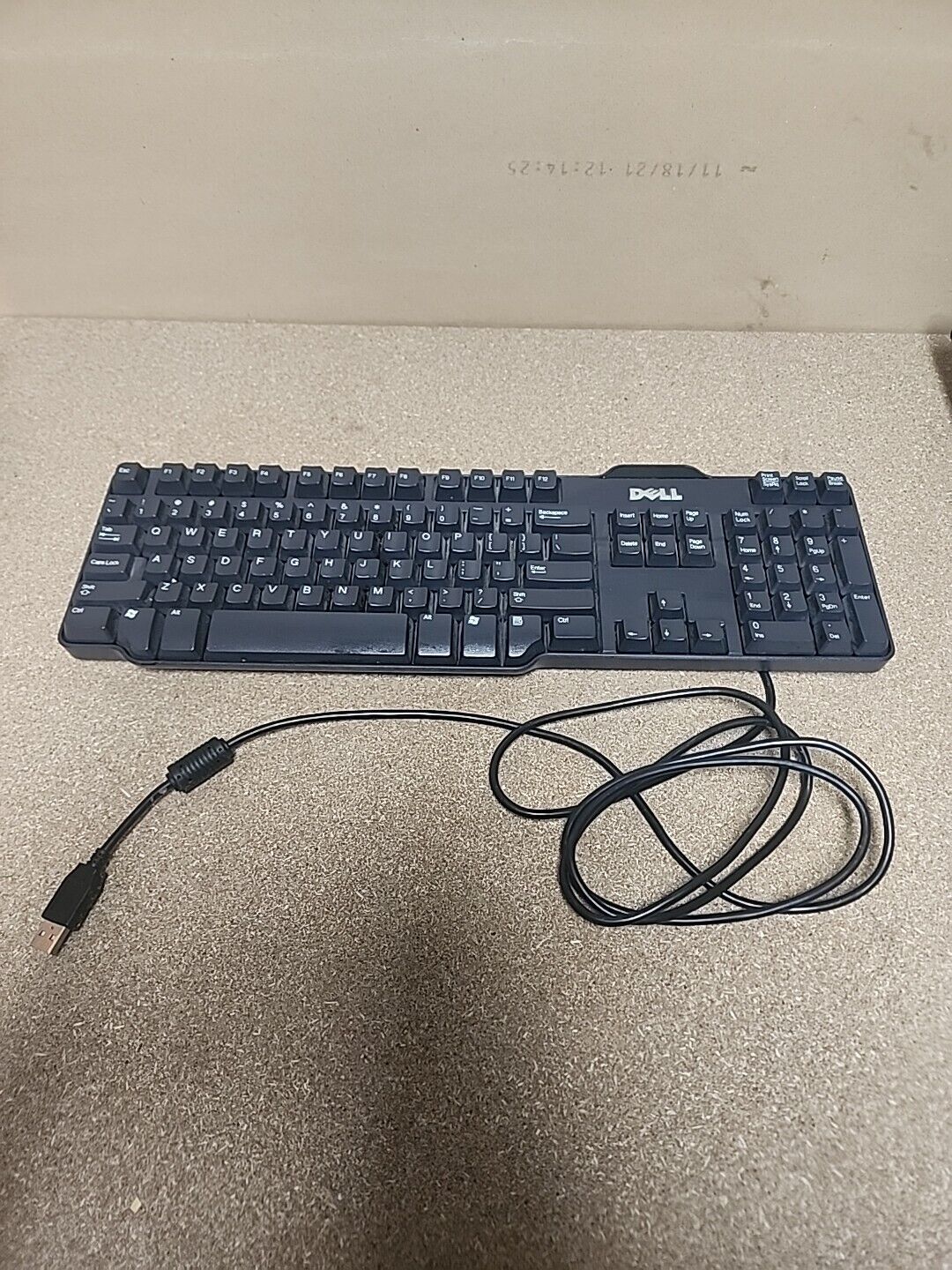 Dell Genuine SK-8115 ODJ331 Black Ergonomic 104 Keys USB-Wired Keyboard