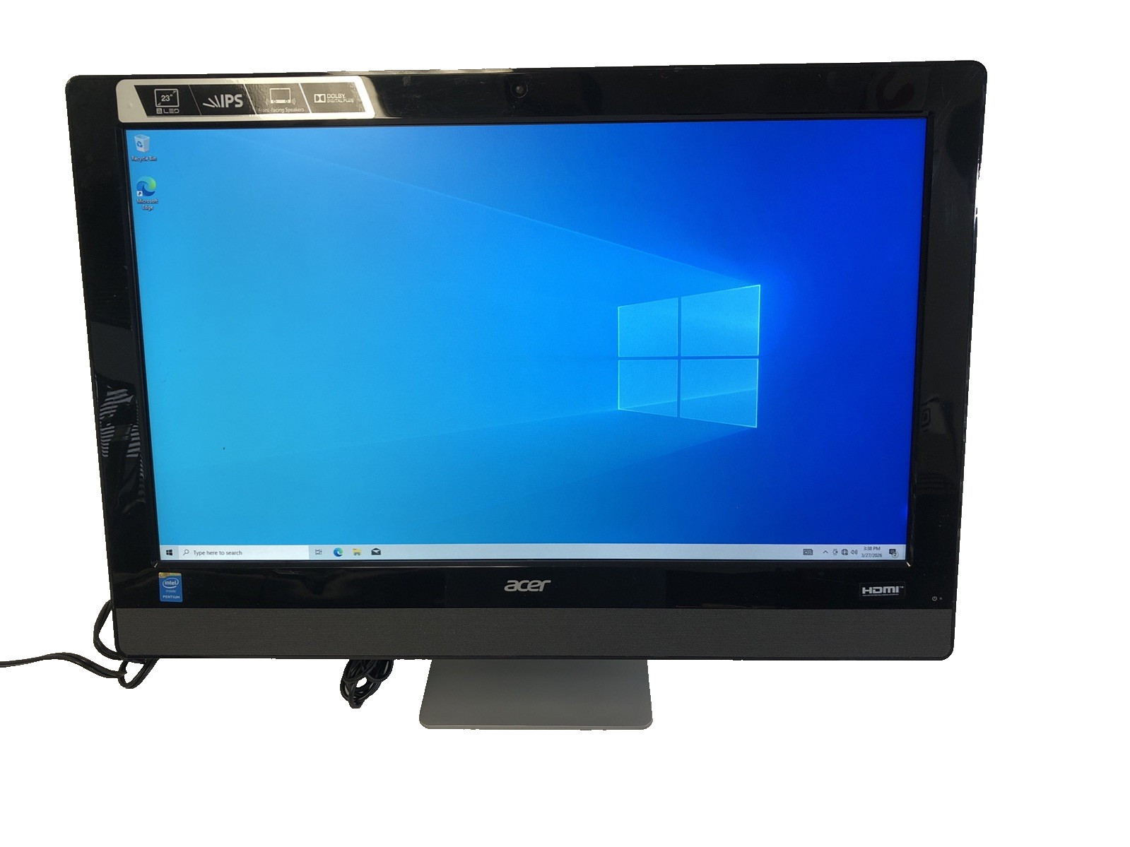 Acer Aspire Z3-615 Pentium G3250T 4 GB Ram 1 TB Hard Drive Windows 10