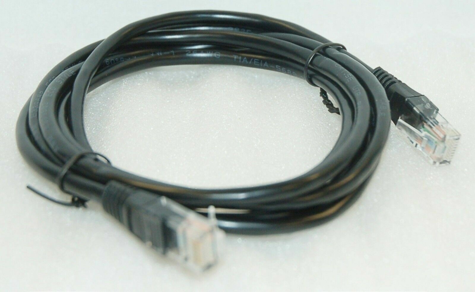 CAT 5e UTP BLACK 6' foot Ethernet Cable E339682 Category 5e 26AWG cat5