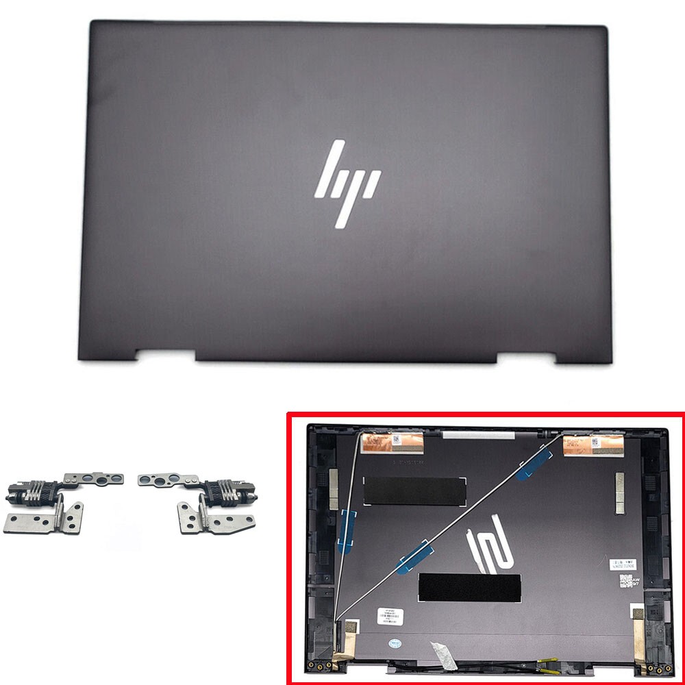 New For HP ENVY X360 15-ew0023DX 15-ey0013dx Brown Back Cover w/Antenna & Hinges