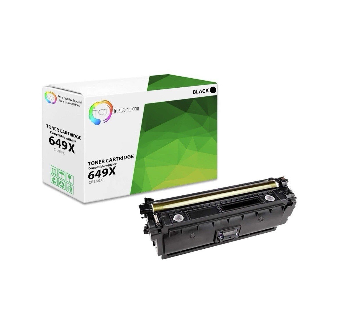 CE260X TAA Compliant Toner Cartridge Replacement for HP CE260X - 649X