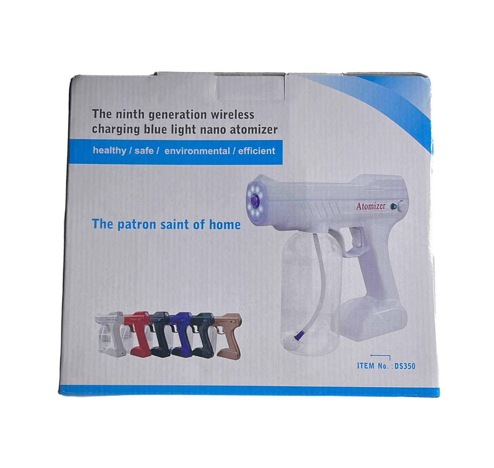 Wireless Nano Blue Light Atomizer Spray Gun DS350 Rechargeable White