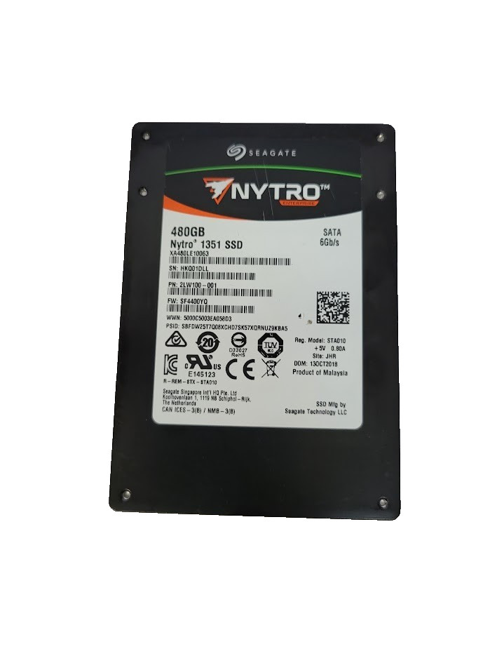 Seagate Nytro 1351 480GB Enterprise SATA 6Gb/s Internal 2.5 SSD XA480LE10063