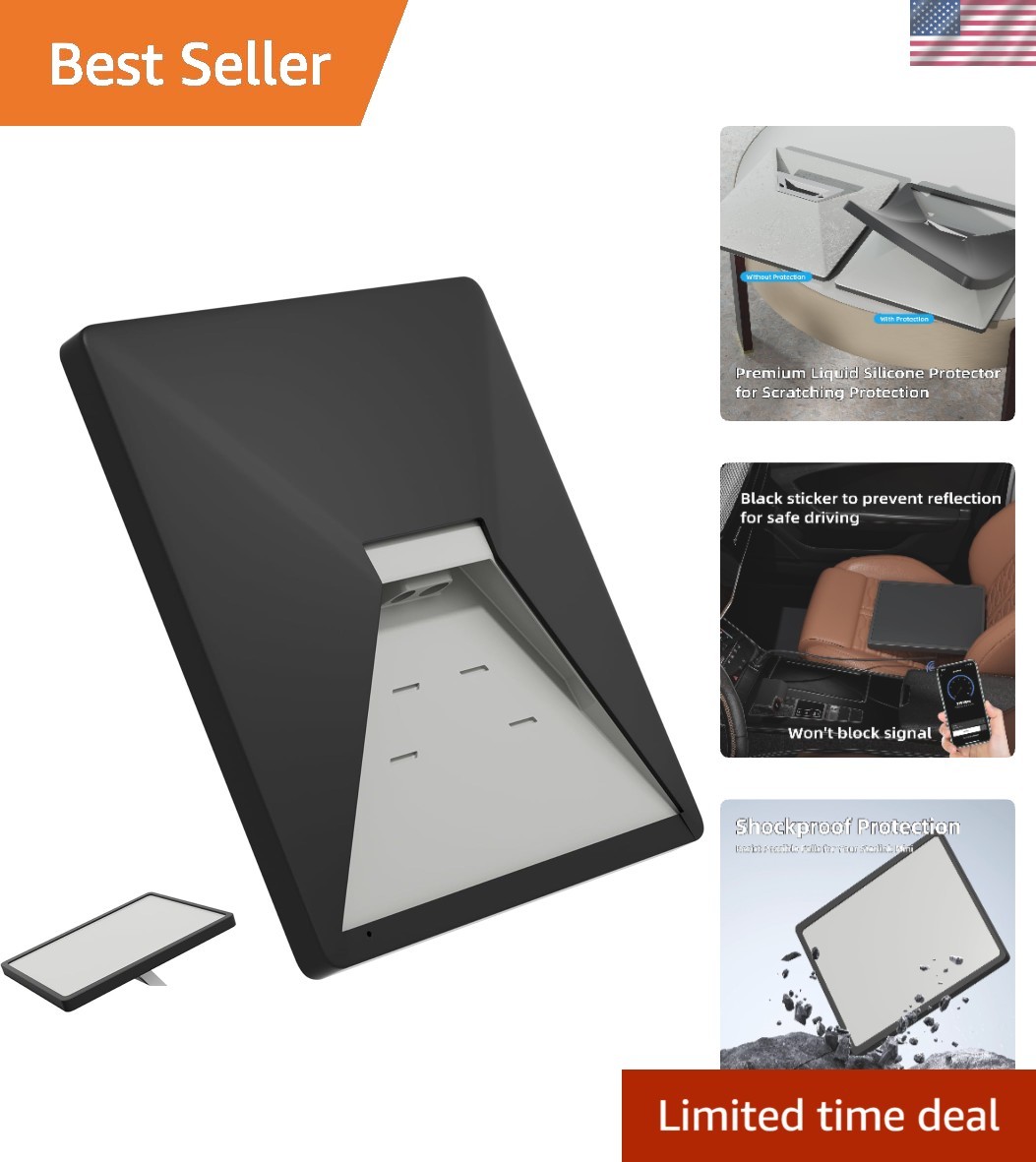 Stylish Black Silicone Case for Starlink Mini with Anti-Reflection Enhancement
