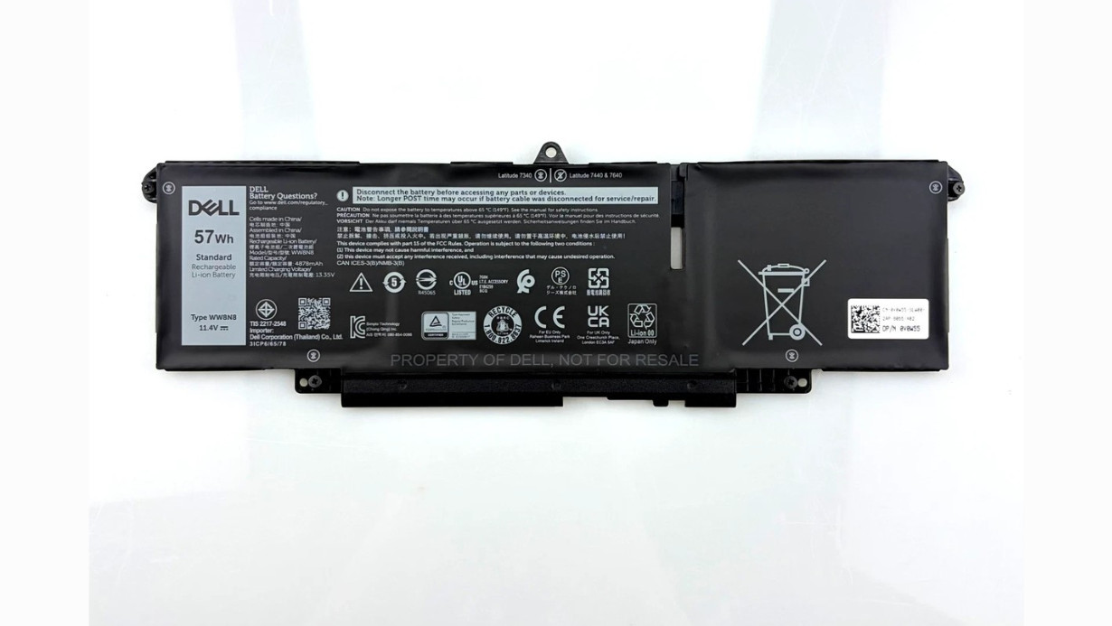 Genuine  57Wh WW8N8 Battery for Dell Latitude 7440 7450 7640 0CTJJ6  047T0 US