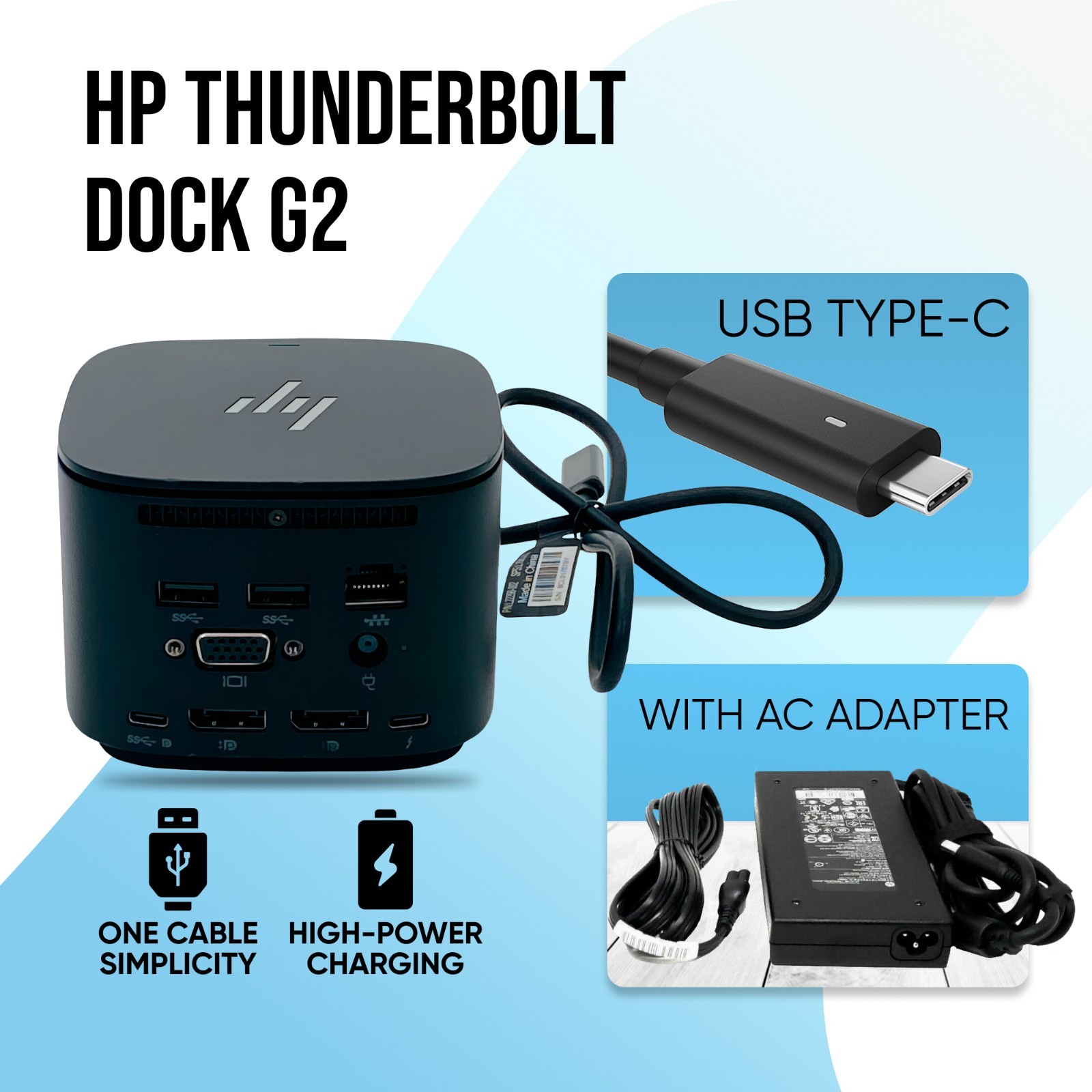 HP USB-C Docking Station for Asus ROG Strix G15 G16 G17 Gaming Laptop PD