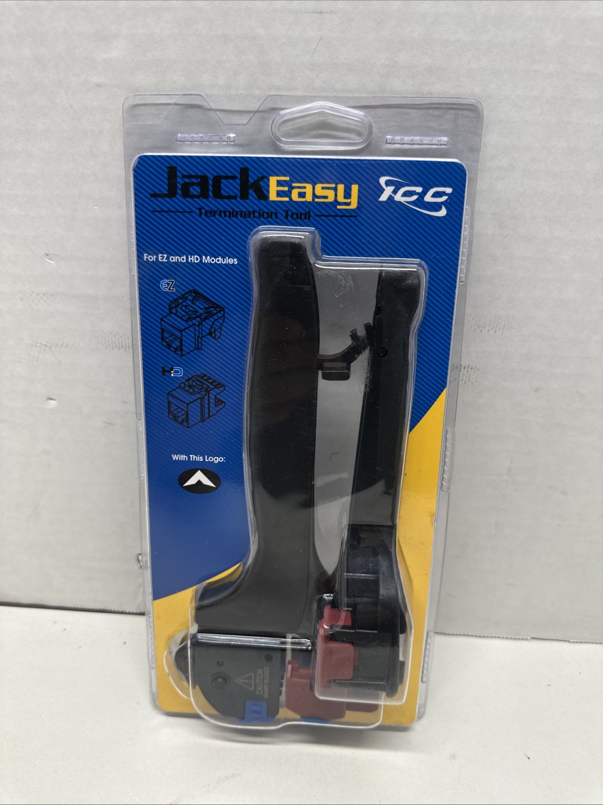 ICC JackEasy 4-Pair Termination Tool for ICC Keystone Jacks Only Cat6a, Cat
