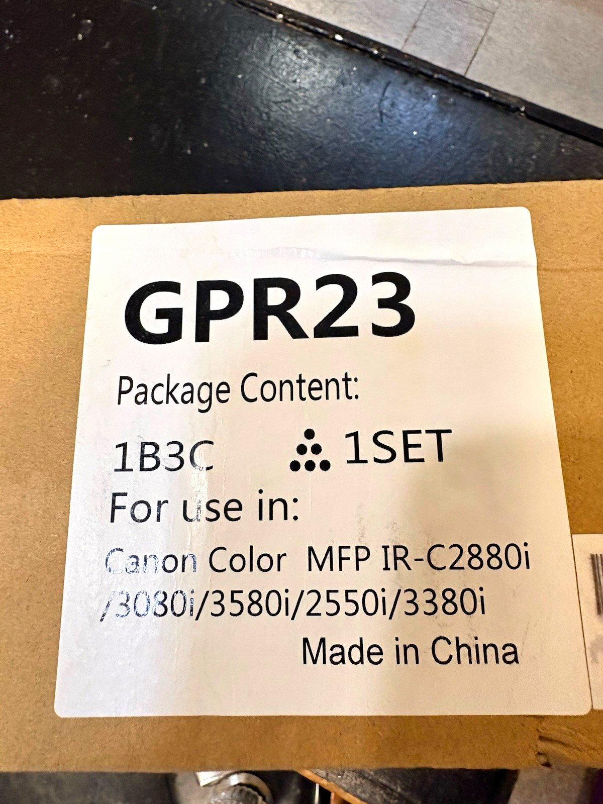 GreenBox GPR-23 GPR23 Toner Set BK/C/M/Y for Canon IR-C2880i C3080i