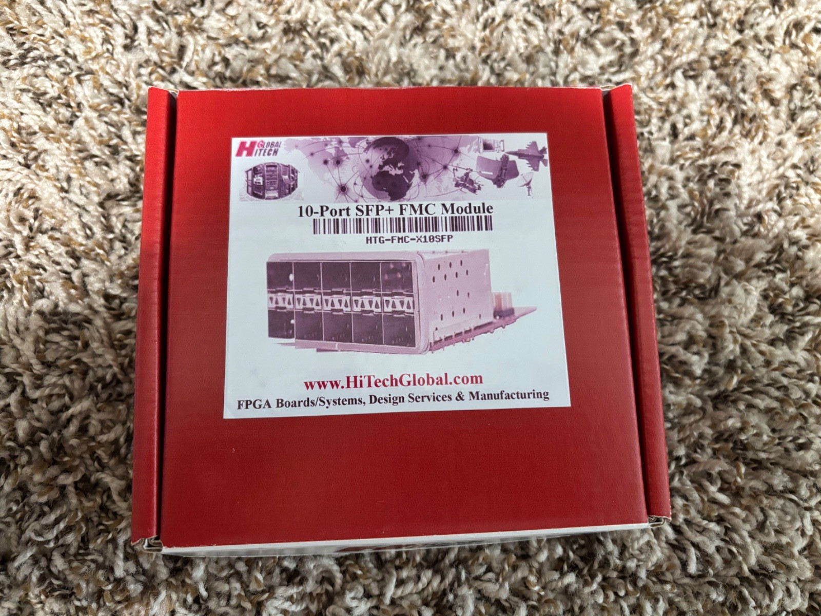 Xilinx Fpga prototyping Hitech Global HTG-FMC-X10SFP+ NEW SFP+ x10 FMC HPC