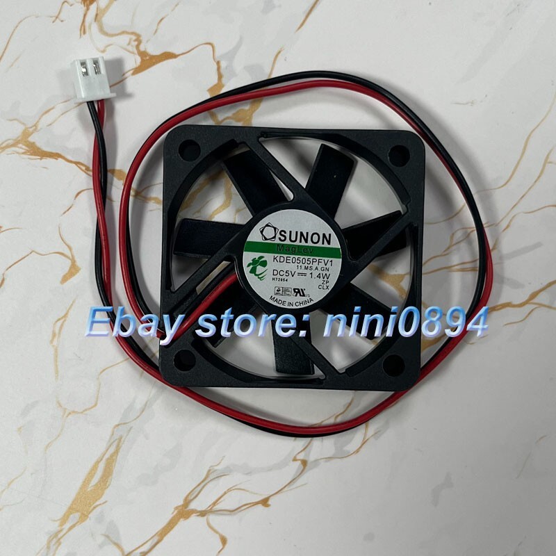 SUNON KDE0505PFV1 5010 DC5V 1.4W 50*10MM 2-Wire Mute Cooling Fan