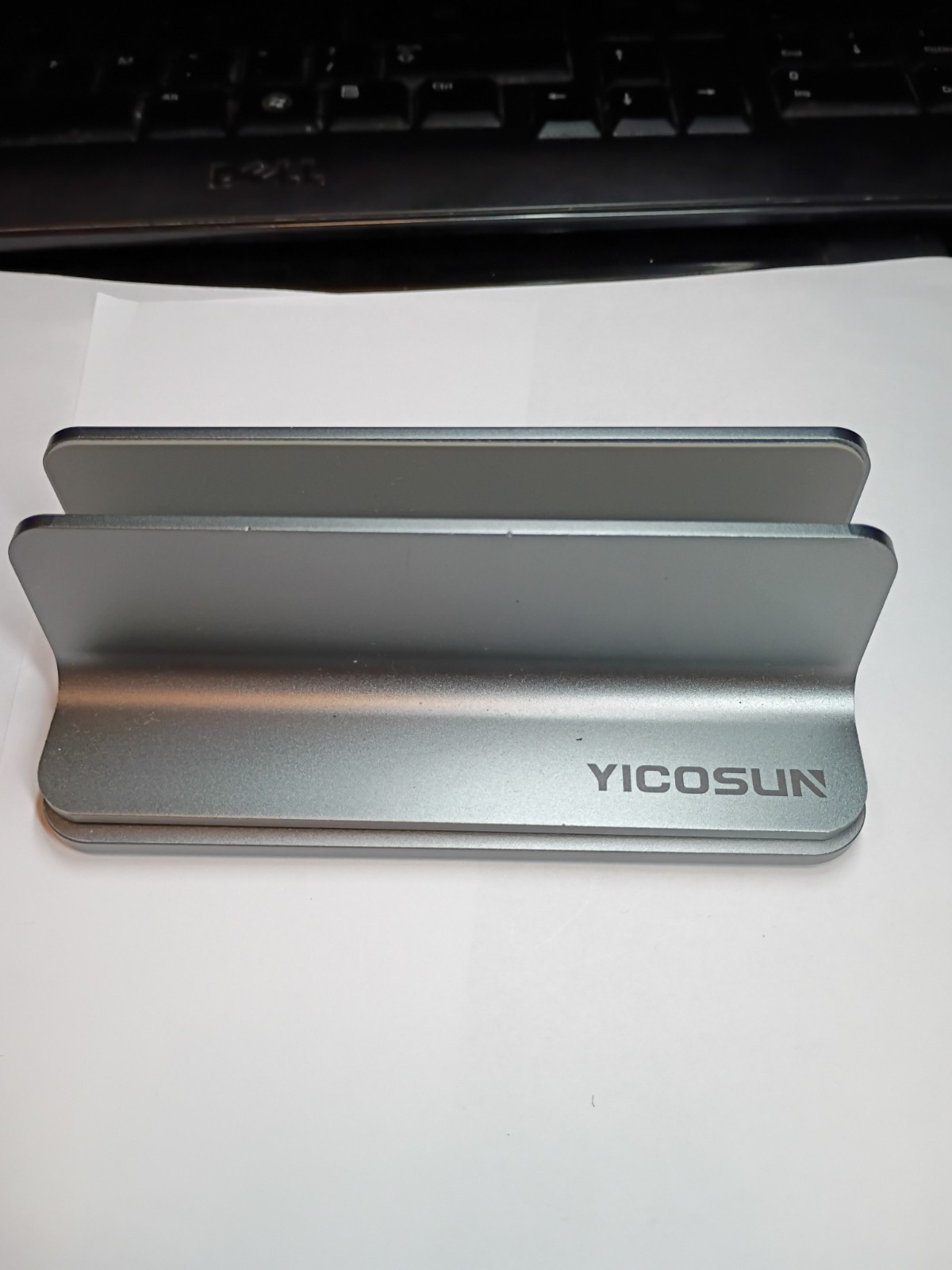 YICOSUN Vertical Laptop Stand Dual Slot Adjustable Desktop Holder MacBook PC 