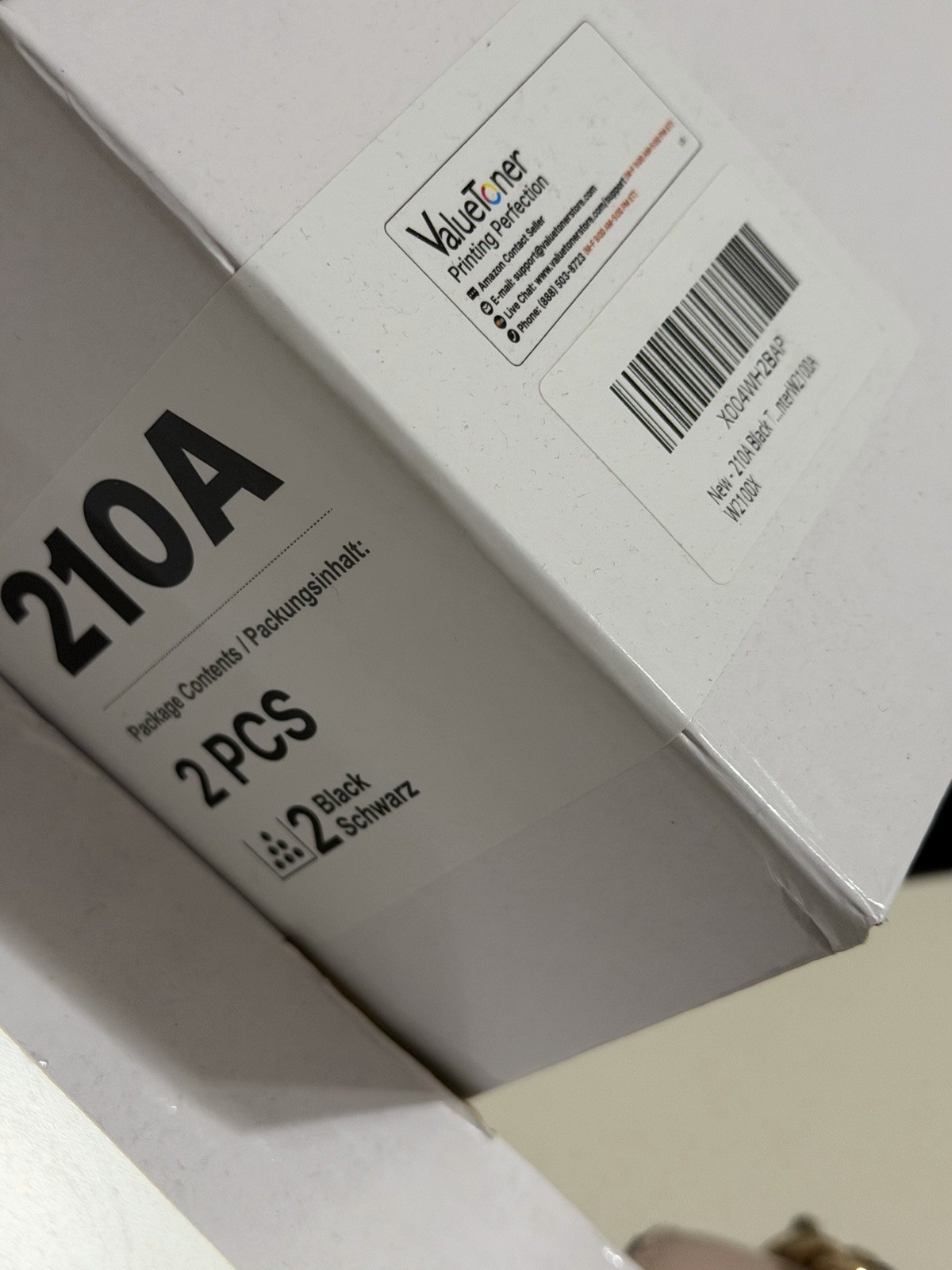 ValueToner Compatible 210A W2100A Black Toner 2-Pack for HP M1100X Laser