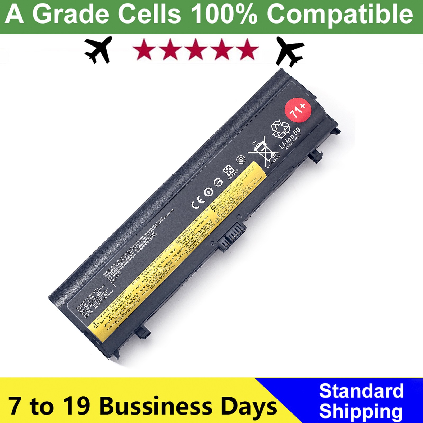 71+ 48Wh Battery For Lenovo ThinkPad L560 L570 00NY486 B10H45071 SB10H45071 NEW