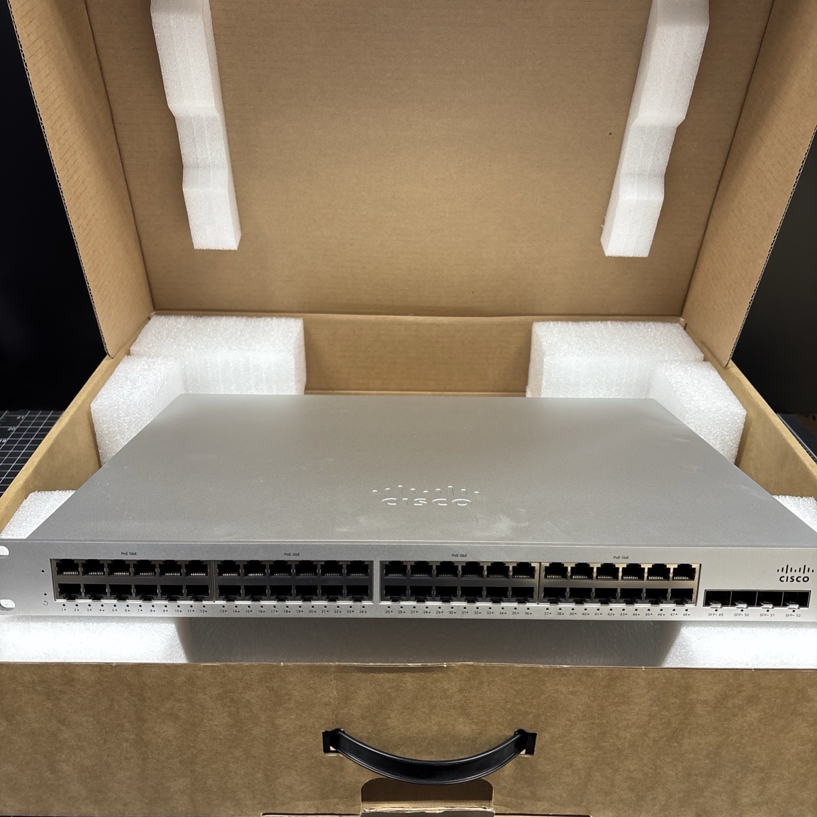 Cisco Meraki MS225-48FP-HW 48-Port PoE+ Managed Switch NIB Unclaimed