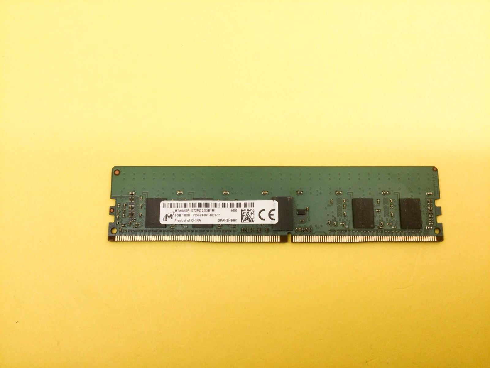 MICRON 8GB (1X8GB) 1RX8 PC4-2400T SERVER MEMORY MTA9ASF1G72PZ-2G3B1