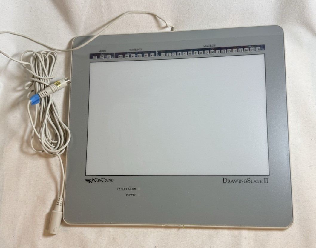 CALCOMP Drawing Slate II GRAPHICS TABLET BOARD Model 32090A, Untested