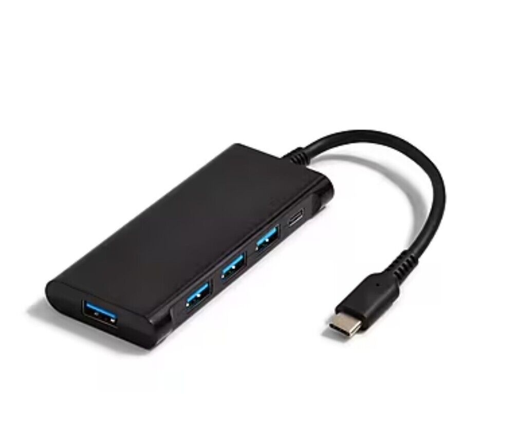 NXT Technologies 4-Port USB-C Hub, Black (NX60398)