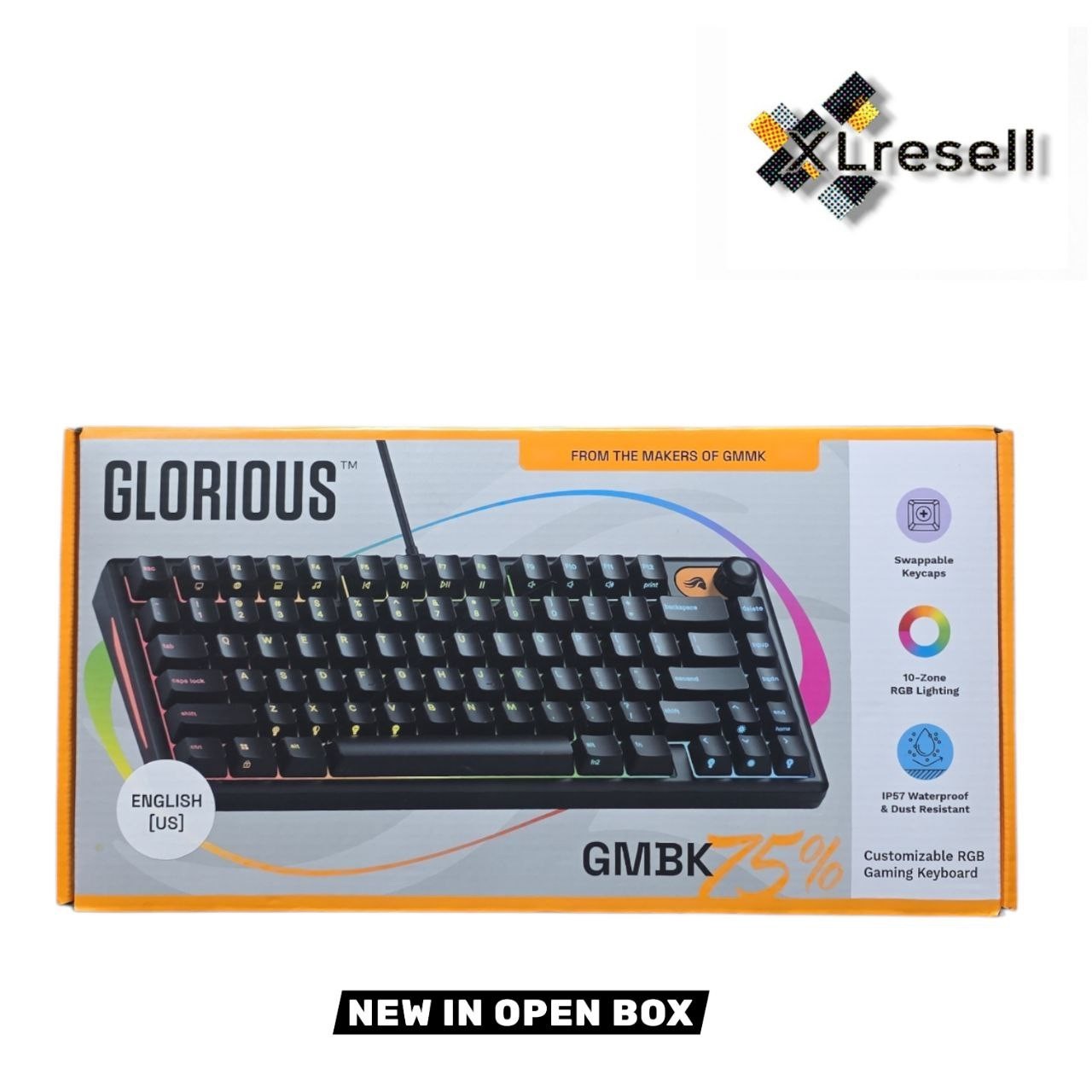 Glorious - GMBK 75% Wired Membrane Gaming Keyboard with Swappable MX-Compatible