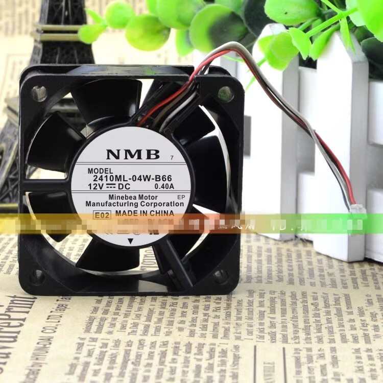 NMB 2410ML-04W-B66 6025 12V 0.40A 6cm 4-Wire Chassis Cooling Fan