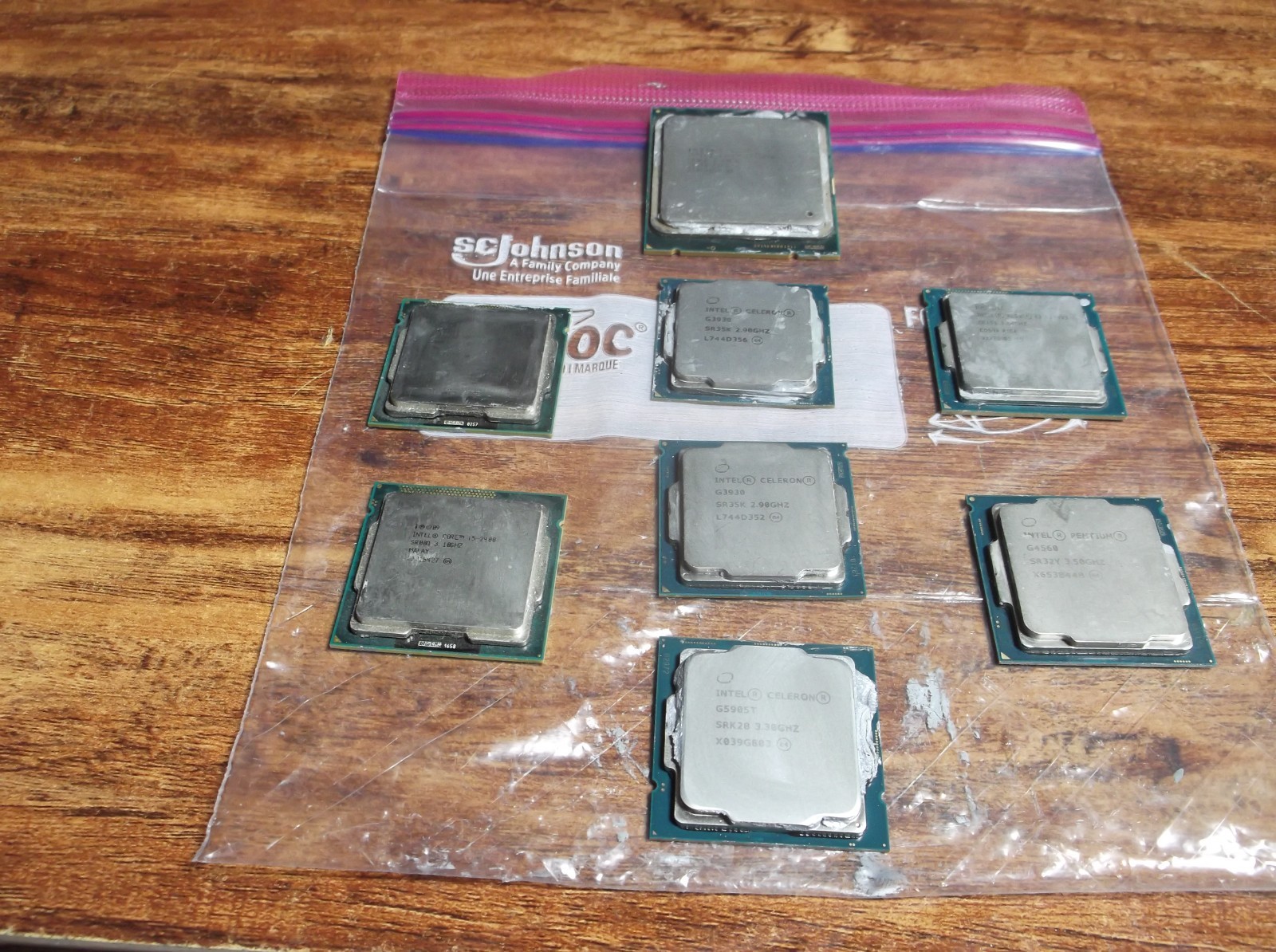 Mixed lot of 8 CPUs i5-i7-Celeron-Xeon-Pentium