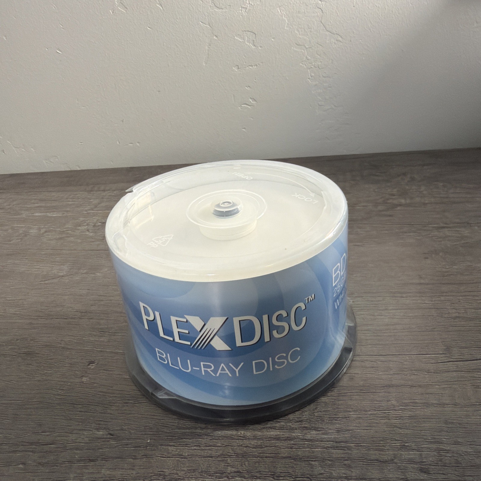 50 PlexDisc 6X Blank BD-R Blu-Ray 25GB White Inkjet Hub Printable Disc 633-214