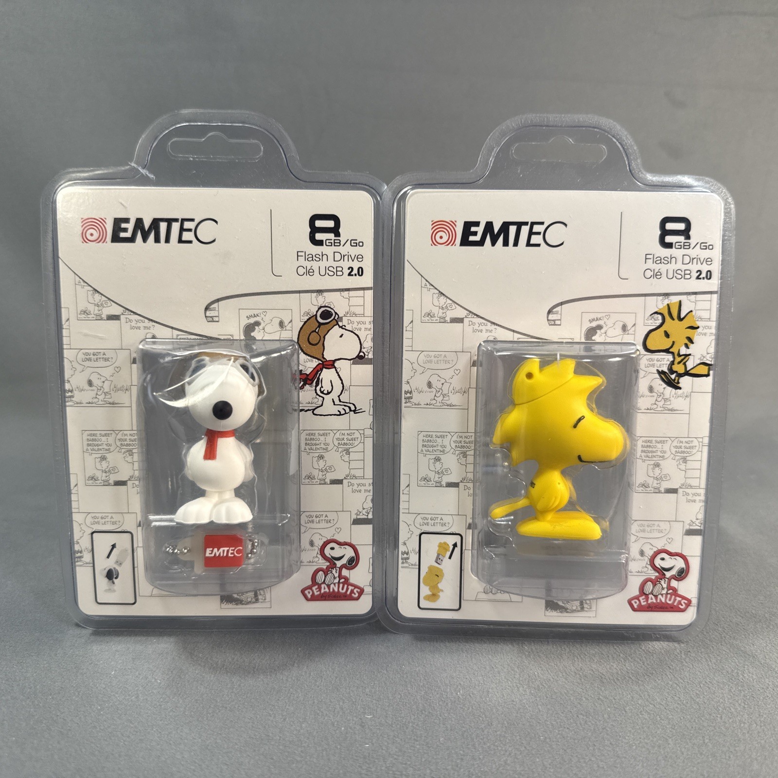 EMTEC Peanuts Snoopy Woodstock Collectible USB 2.0 Flash Drive, 8GB - New Sealed