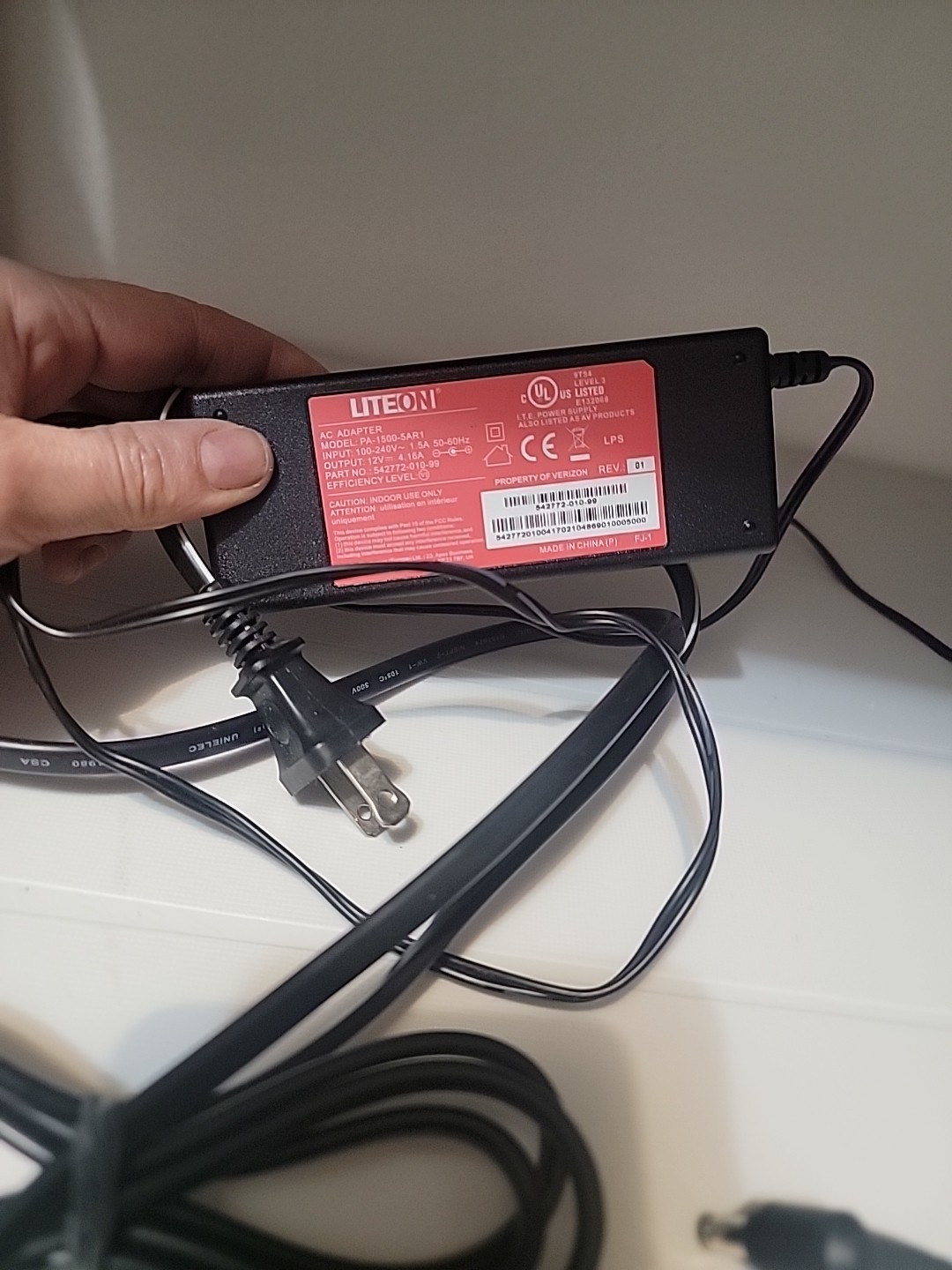 LiteOn PA-1500-5AR3 542772-012-99 AC Adapter Power Cord 12V 4.16A